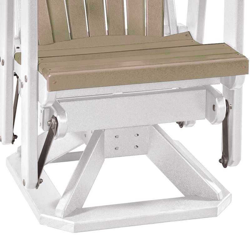 Outdoor Adirondack Chair, Light Brown/White