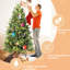 7ft Decoration With 1375 Mixed Pe+ Tips, Fast - Install Hinged Structure, Strong Metal Support, Pine Appearance For Holidays Holiday Tree Branch Quick Setup Design, Heavy Duty Stand, Realistic