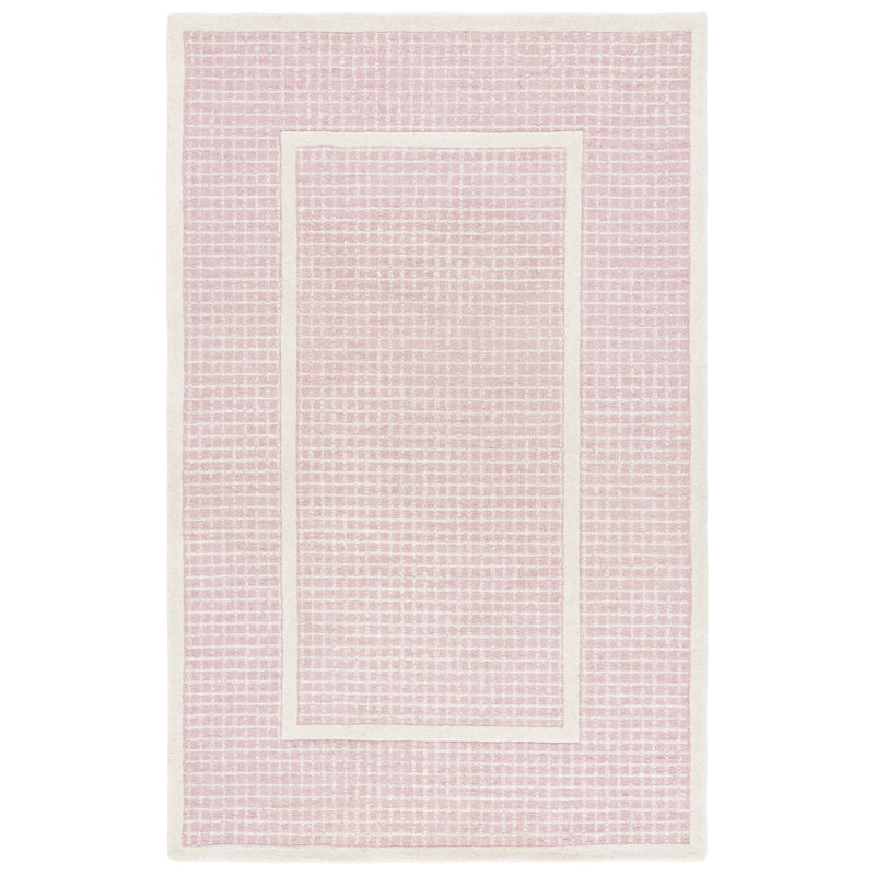 Pine 503 Hand Tufted Wool Pile Geometric Rug, Rectangle 4' x 6'