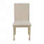 Upholstered Dining Chair With Turned Wood Legs Set Of 2