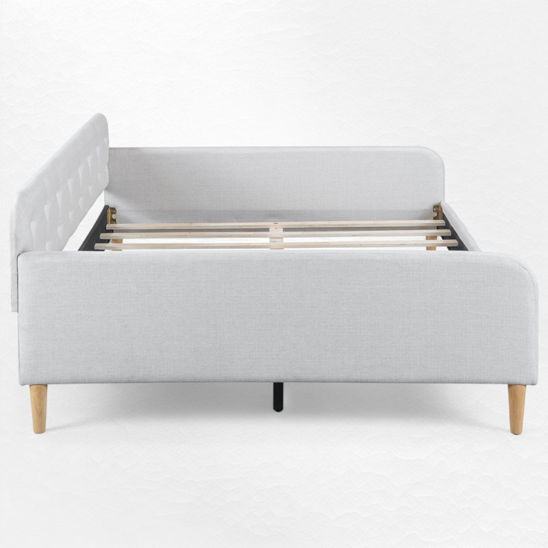 Lit de jour tapissier, Complet/Double, Beige