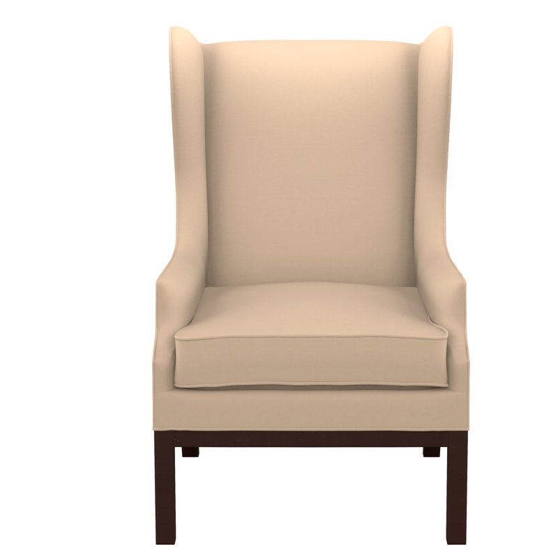 Barley Wingback Chair, F5219-Ivory, Tobacco, No