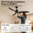 65" High-Airflow 7500CFM Solid Wood Large Ceiling Fan Remote Control No Light, 6-Speed, Reversible Airflow Silent DC Motor, 3CCT Dimmable-1113110712-1113110713