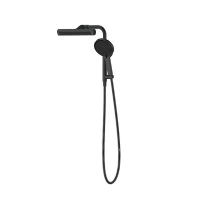 GT Wall Bar Shower Kit with 360° Rotate 3-Spray Cylindrical Shower Head And 6-Spray Handheld, Brushed Nickel