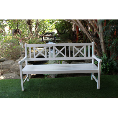 Kelaijah Manufactured Wood Wood Outdoor Bench