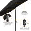 Parasol de marché de 9 pi avec bouton poussoir et manivelle Spirica-1249744530