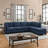 Polyester Modular Sectional Sofa With Tool-Free Assembly