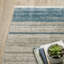Brice Power-Loom recyclé P.E.T. Tapis géométrique bleu / beige-1744319653