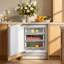Réfrigérateur encastré 24 po à panneaux de 3,74 pi³, sans givre, réfrigérateur congélateur, prêt pour l'armoire, réfrigérateur compact, refroidissement intégré, porte réversible, réfrigérateur sous le comptoir, réfrigérateur de cuisine à panneau personnalisé