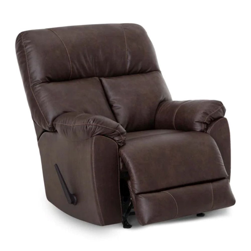Fauteuil inclinable manuel en fudge, Brown Polyester