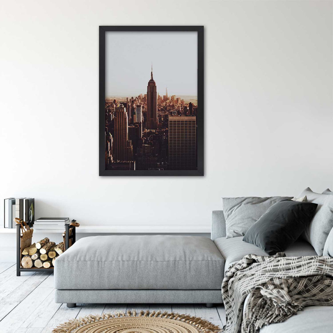 Gerahmtes Wandbild Empire State Building Nyc von