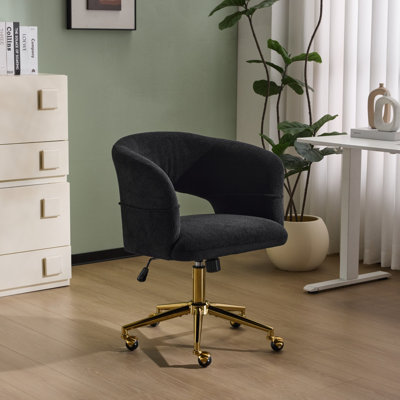 Chaise de bureau pivotante 25,1 pouces