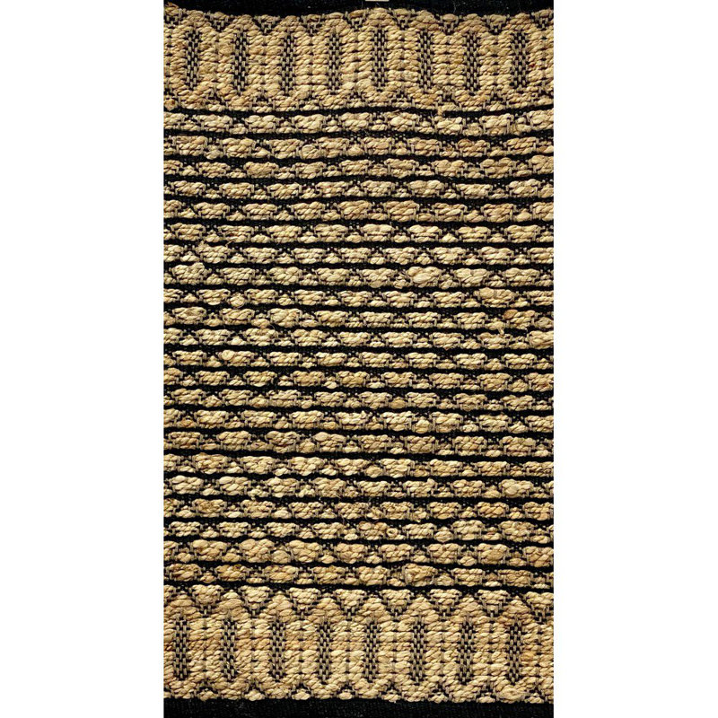 Wayfair Tan Rugs Gracie Oaks Tan And Black Ornate Geometric Area Rug | Wayfair
