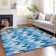 Washable Abstract Indoor / Outdoor Rug