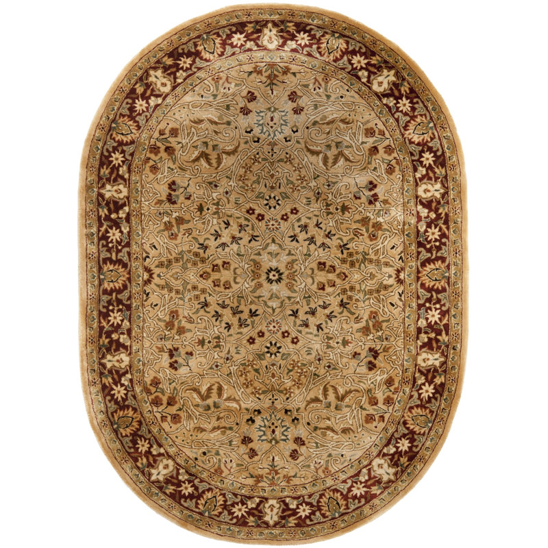Evie New Zealand Wool Oriental Rug, Oval 7'6" x 9'6"