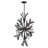 Vida 50" Nineteen-Light Modern Tall Hanging Chandelier w/ Crystal Accents