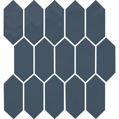 Daltile Mythology 2" x 5" Ceramic Picket Mosaic in Glossy Chronos (12 PC per Carton) (8.76 SQFT per Carton)
