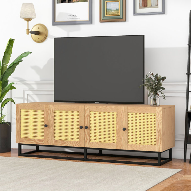 light yellow tv stand