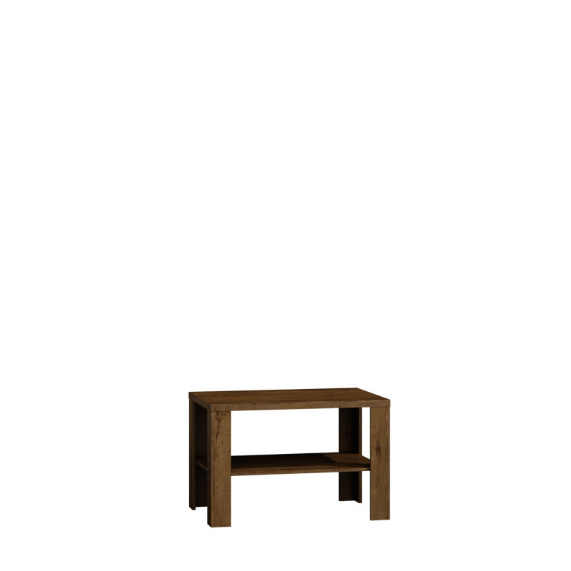 Viridian Four Leg Coffee Table with Storage, 59cm H x 90cm L x 60cm W, Ash