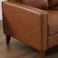 Canapé de 72,8 po de largeur en similicuir moderne et ultra doux avec dossier large (ensemble de 2)-164485374