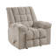 Fauteuil inclinable doux en chenille brun clair 1pc