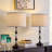 Morkus 25.5" Crystal Table Lamp with 3-Way Dimmable Light and USB Type-C Ports-1886272826