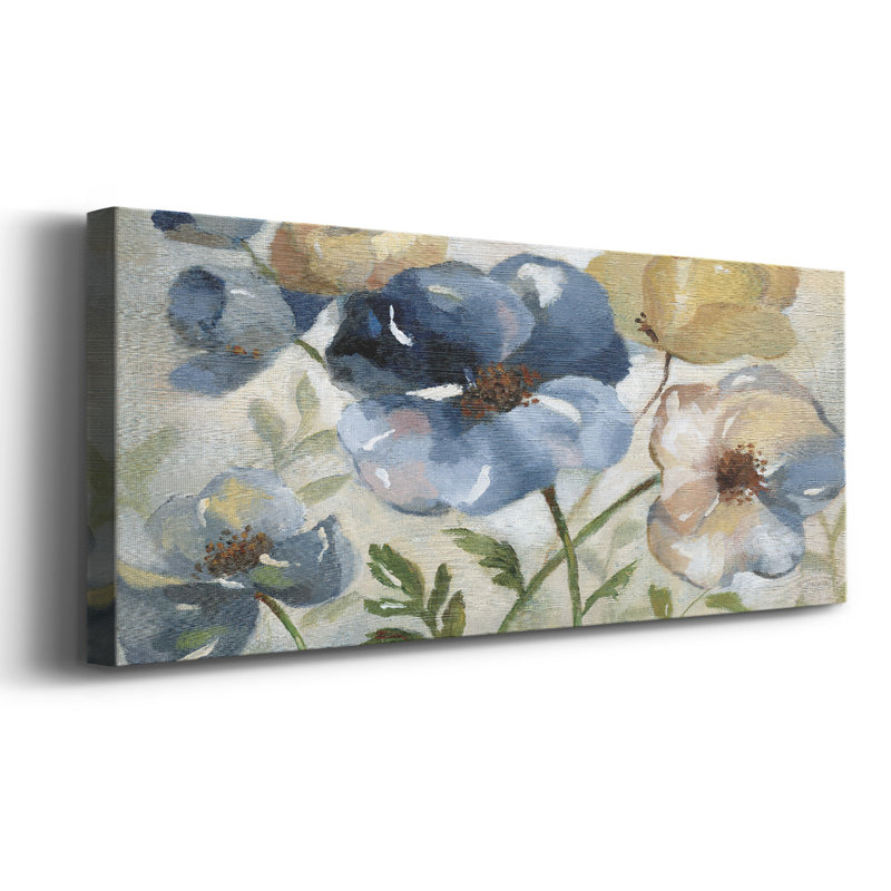 Fleurs d'hiver sur toile, H 8 po x l 20 po x P 1,5 po