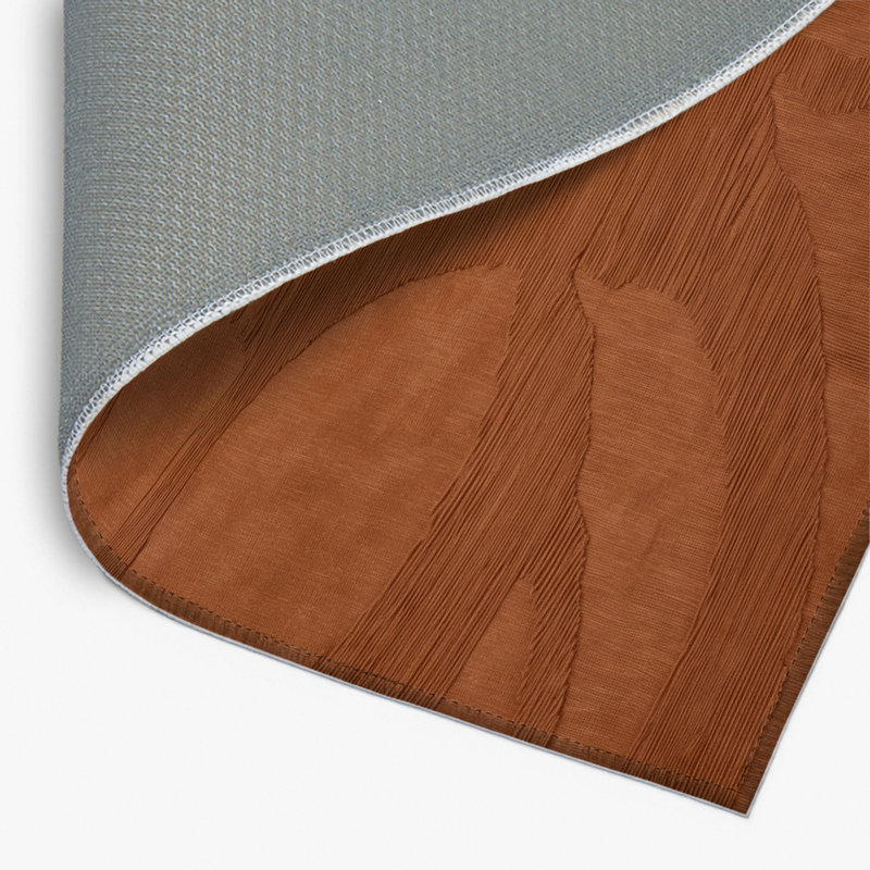 Tapis brun abstrait intérieur et extérieur, Rectangle 4pi x 6 pi
