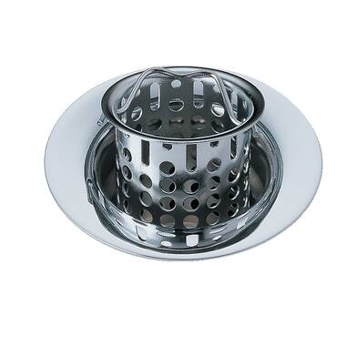 Kitchen Sink Flange and Strainer in Arctic Stainless 72010-AR