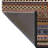 Dark-Toned Multi-Colored Stripe Section Mixed Geometric Shape Patterned Modern Decorative Rug-110019789
