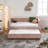 modern velvet daybed, sturdy wooden bed frame-1759476352