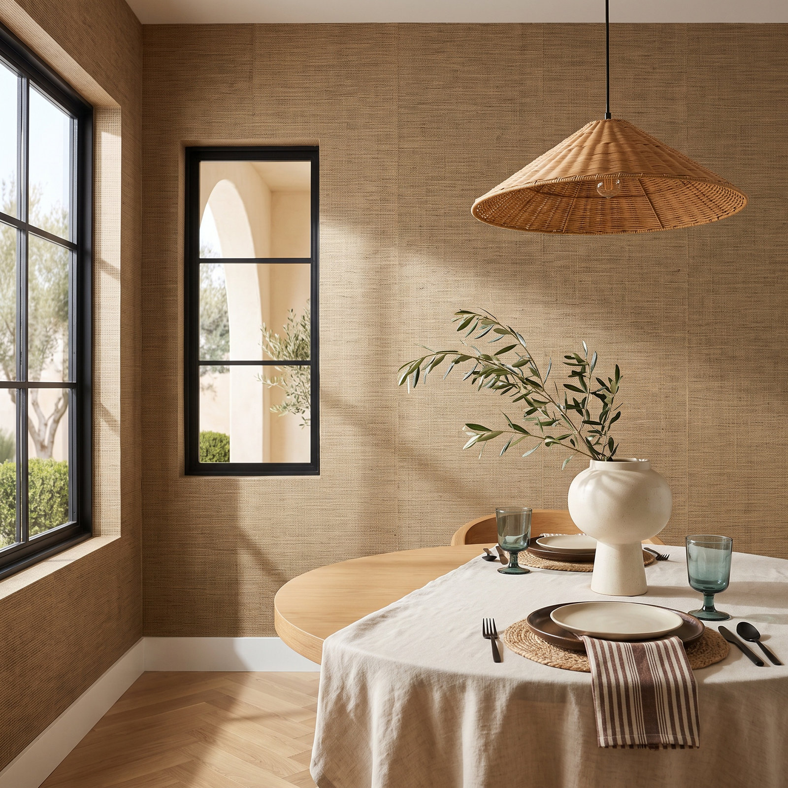 Ovelia Fabric Textures Wallpaper