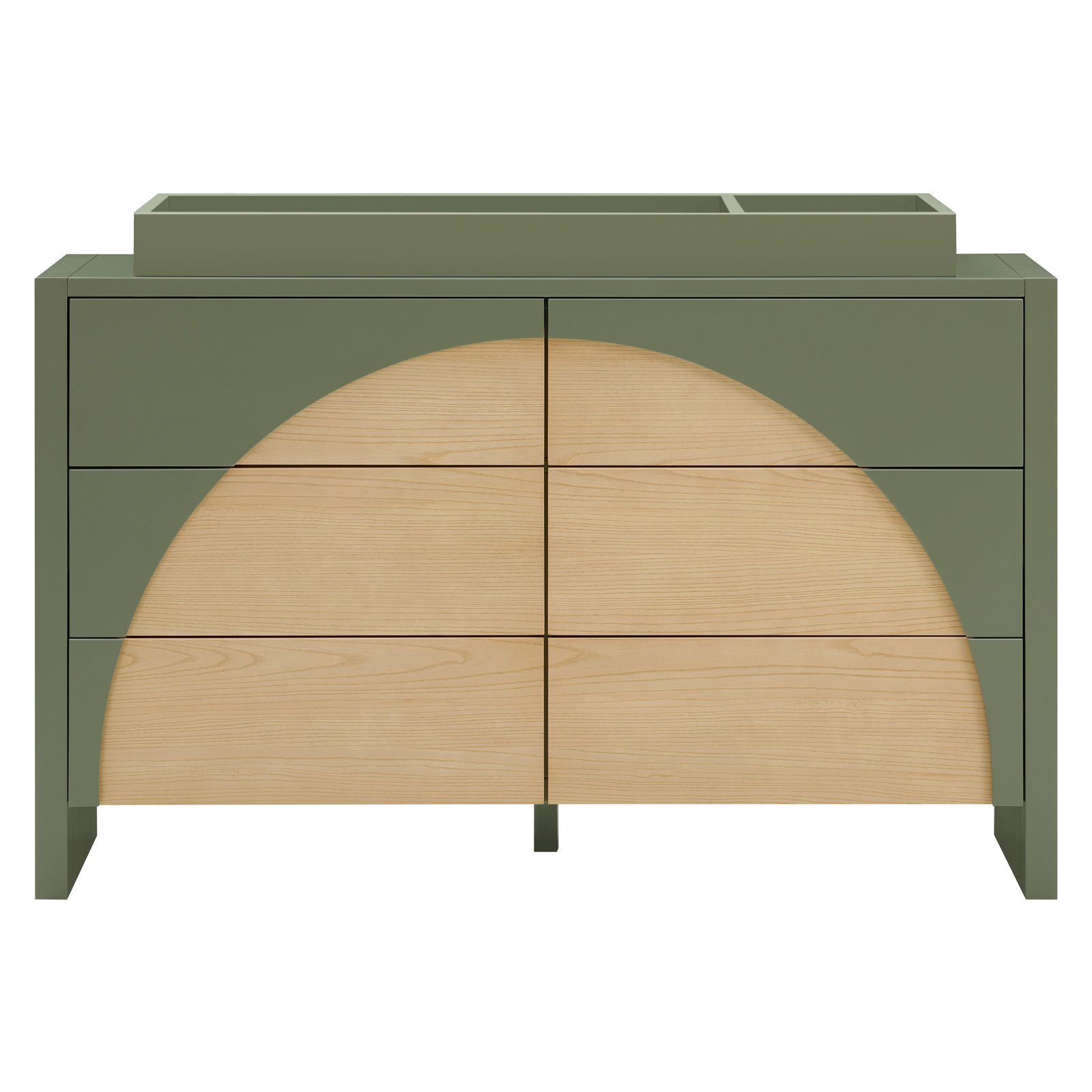 Moab 6-Drawer Dresser, Olive/Ash