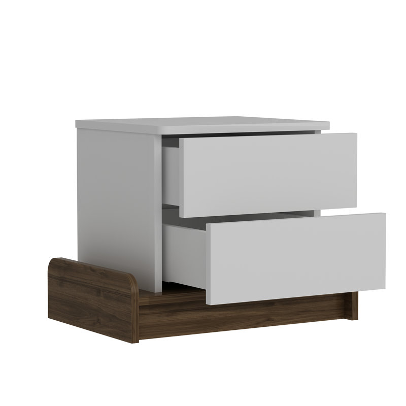 Carswell 60cm W Manufactured Wood Bedside Table