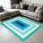 Cyan Gradient Tunnel carpet-easy to clean, machine-washable, soft and comfortable; suitable for door mats, kitchens, living rooms, bedrooms, corridors, and laundry areas. Easy to clean, durable carpet for home decoration.-1849142301