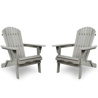 Chaise de jardin grise en bois gris