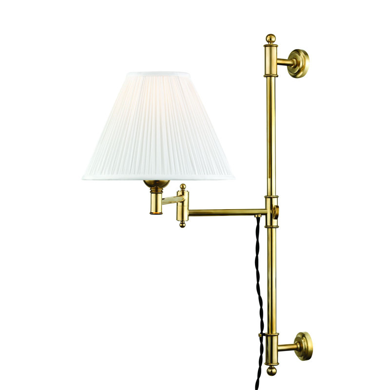 Classic No.1 Plug-in Sconce by Mark D. Sikes, Aged Brass