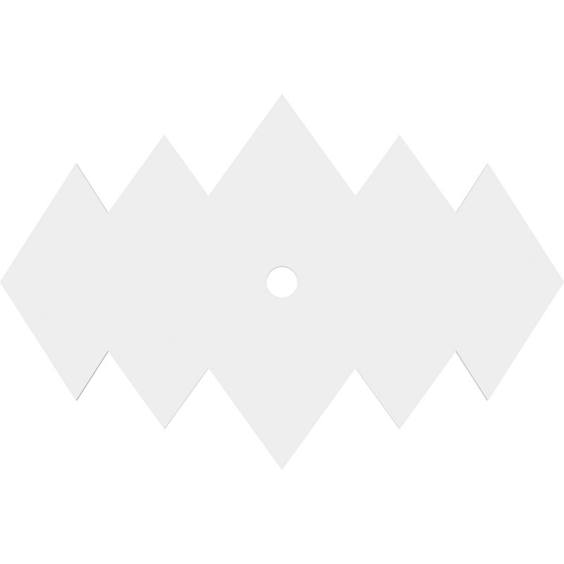 18"W x 12"H x 1"ID x 5 1/2"C x 1"P Zoe Architectural Grade PVC Contemporary Ceiling Medallion, 12" H x 18" W x 1" D