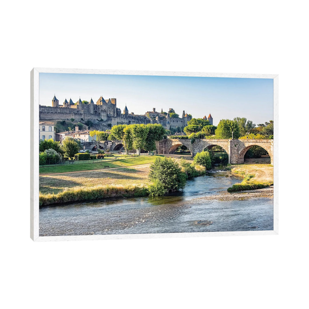 Carcassonne Festung von Manjik Pictures - Galerie-verpackte Leinwand Giclée auf Leinwand