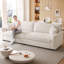 Oversized Sofa 2 Seater, 252cm Extra Wide & Deep Loveseat Couches, Modern Polyester Fabric Sofa, 330 lbs Capacity, Sofas for Living Room/Bedroom/Home, Includes 2 Decorative Pillows 