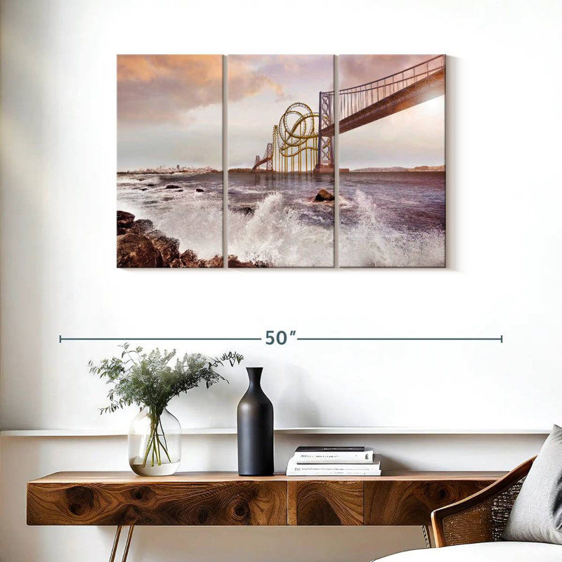 Roller Coaster Bridge, 24" H x 38" W