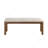 6pcs Transitional Dining Set, Rectangular Wood Dining Table with Bench & Beige Upholstered Side Chairs, Brown