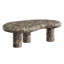 Table basse d'extérieur en faux marbre Elowen