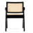 Eveleth Rattan Dining Chair with Solid Wood Frame-1045649234