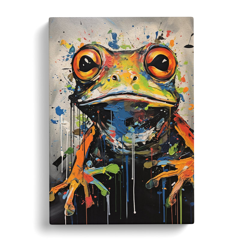 Frog Expressionism No.3 - Print, 60cm H x 40cm W x 3cm D