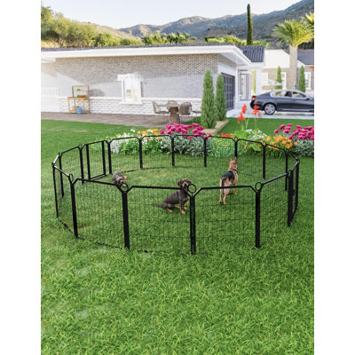 Panel Steel Pet Barrier With Door