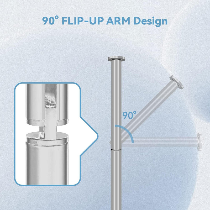 Porte-papier hygiénique sur pied en acier inoxydable avec rangement de réserve, pour 3 à 4 rouleaux, finition brossée