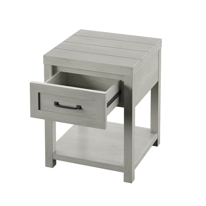 Akeal 1 Drawer Nightstand, Fairfax Oak