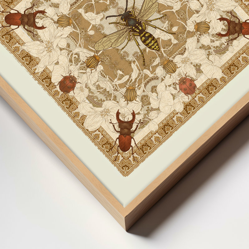 Apothecary Of Beetles, Tan, 40" H x 40" W