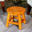 Repose-pieds Shyloh, tabouret en bois-826482796